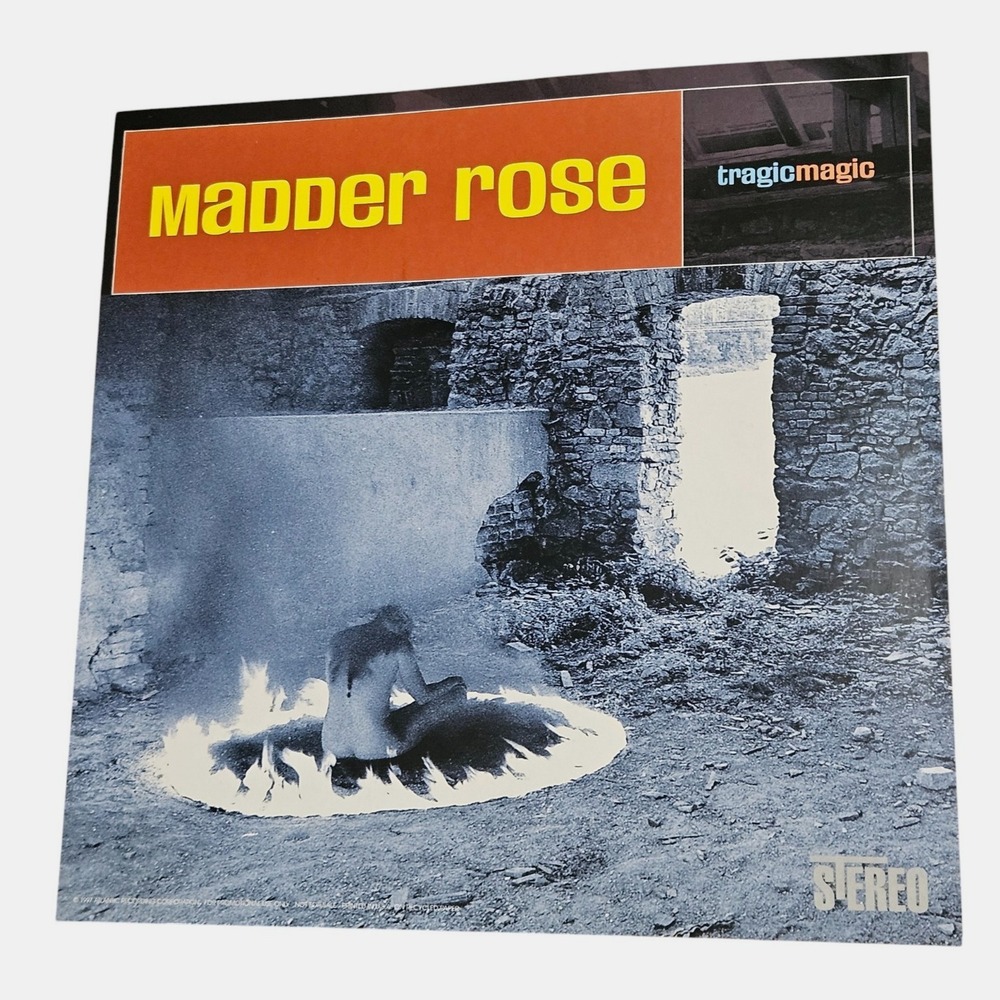 Madder Rose Tragic Magic 1997 Promo Flat Poster 12x12 Double Sided Atlantic